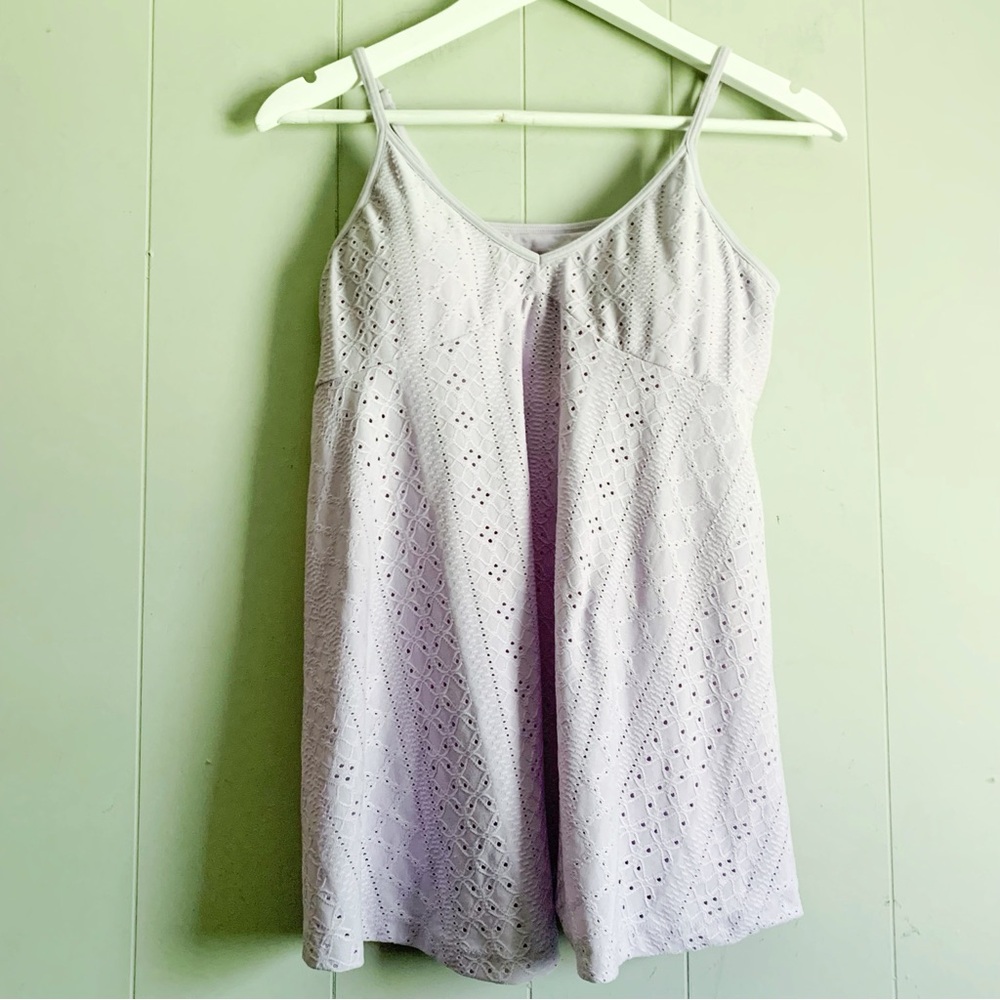 Amazon Loose Swing Tank Lavender Eyelet M